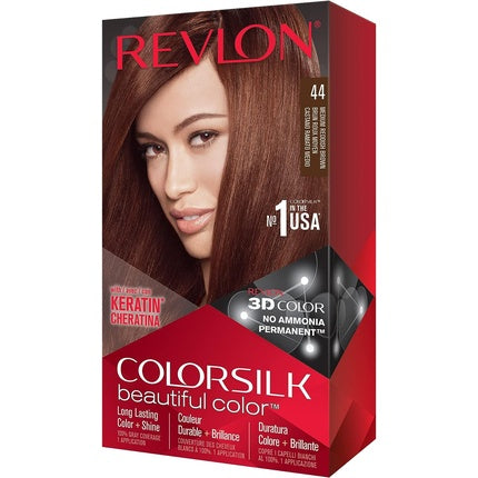 Vopsea permanentă păr, Revlon ColorSilk, Medium Red Brown