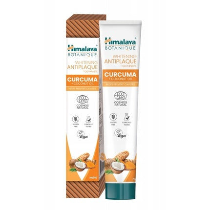 Pastă de dinți, Himalaya, Botanique, turmeric și ulei de cocos, 75 ml