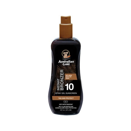 Gel Spray Australian Gold SPF 10, Instant Bronzer, 237 ml