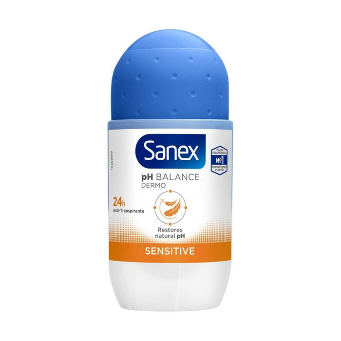 Deodorant roll-on, Sanex, Sensitive, 50 ml