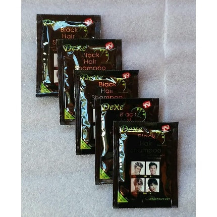 Șampon colorant păr, Dexe, negru intens, formulă instant