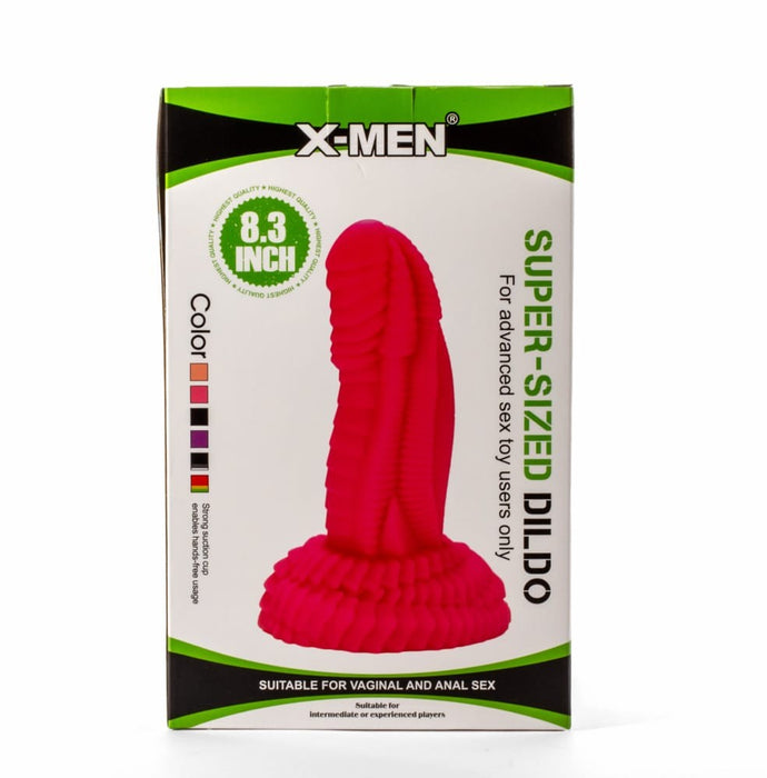Dildo flexibil, X-Men, 8.3 inch, PVC negru