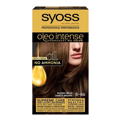 Vopsea de păr, Syoss, Oleo Intense 5-86 Sweet Brown