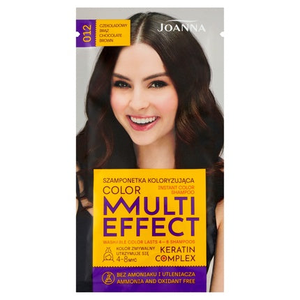Șampon colorant, Joanna Multi Effect, 012 Chocolate Brown