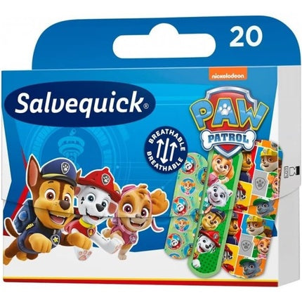 Plasturi copii, Salvequick, Paw Patrol, 20 bucăți