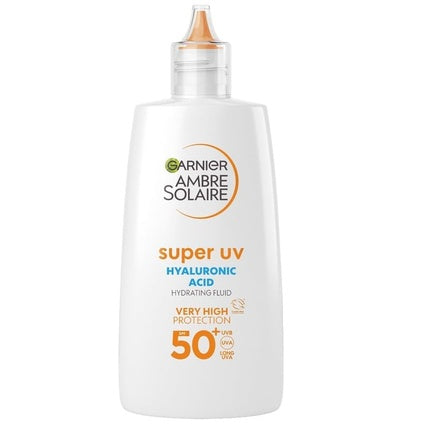 Fluid protecție solară Garnier, SPF50+, Anti-pete și anti-poluare, 40 ml