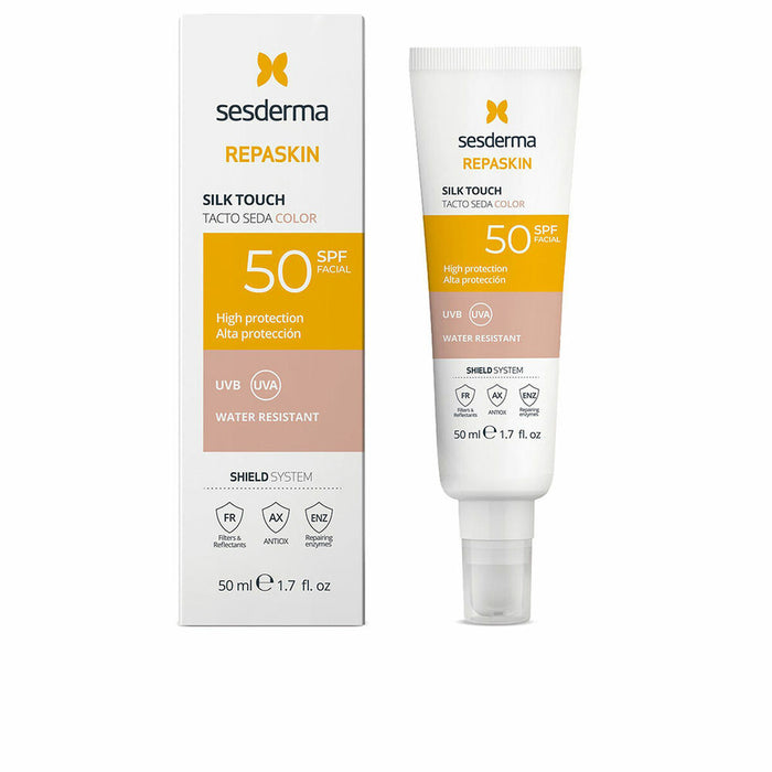 Cremă solară, Sesderma, REPASKIN SPF 50, colorată, 50 ml