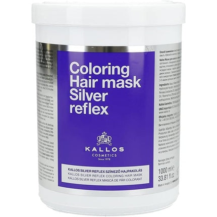 Mască păr, Kallos, Reflex Silver, 1000 ml