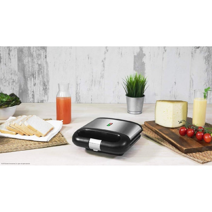 Sandwich Maker Cecotec Rock'nToast Squared, oțel inoxidabil, 750W