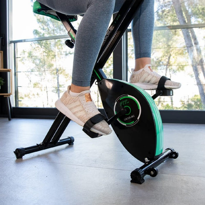 Bicicletă fitness, Cecotec, DrumFit X-Bike Neo, pliabilă, neagră