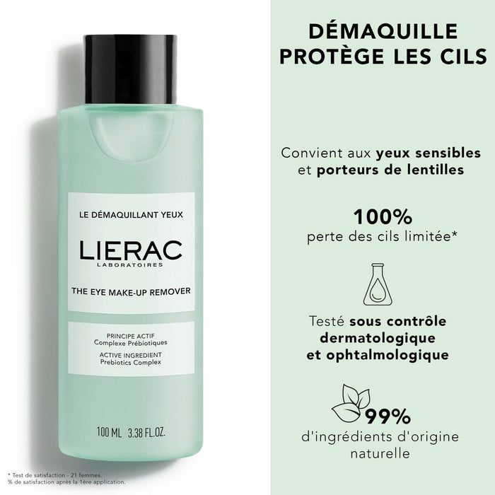Demachiant ochi, Lierac, 100 ml, formulă vegană