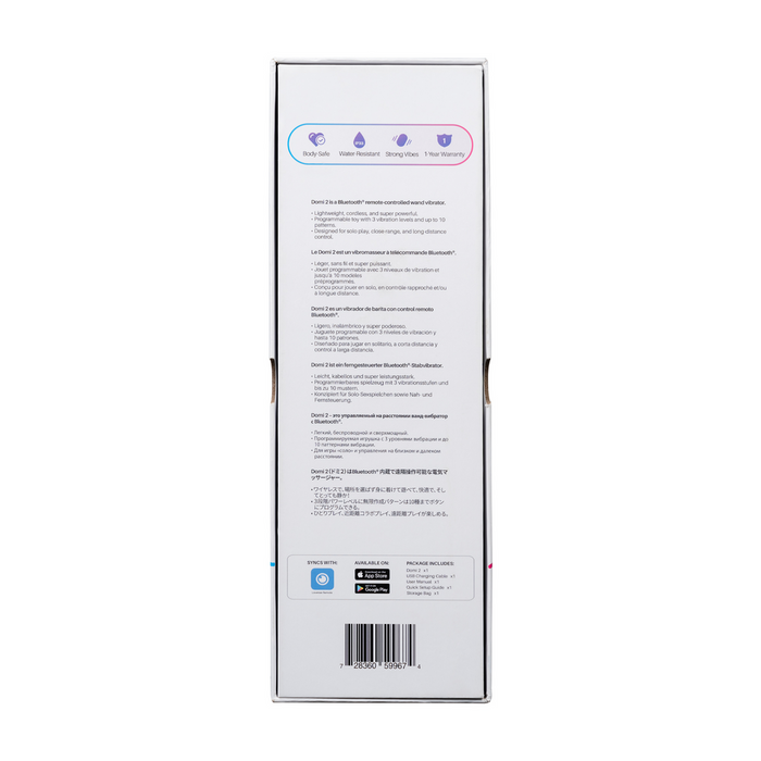 Masajer Wand, Lovense, Domi 2, Bluetooth 5.0, compact