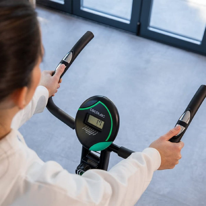 Bicicletă fitness, Cecotec, DrumFit X-Bike Neo, pliabilă, neagră