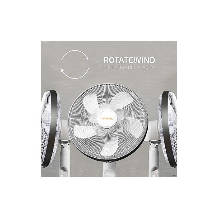Ventilator cameră, Cecotec EnergySilence 1010, alb, 16 inch, 60 W