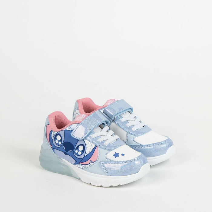 Adidași sport pentru copii, Echos, Stitch, albastru deschis, lumini