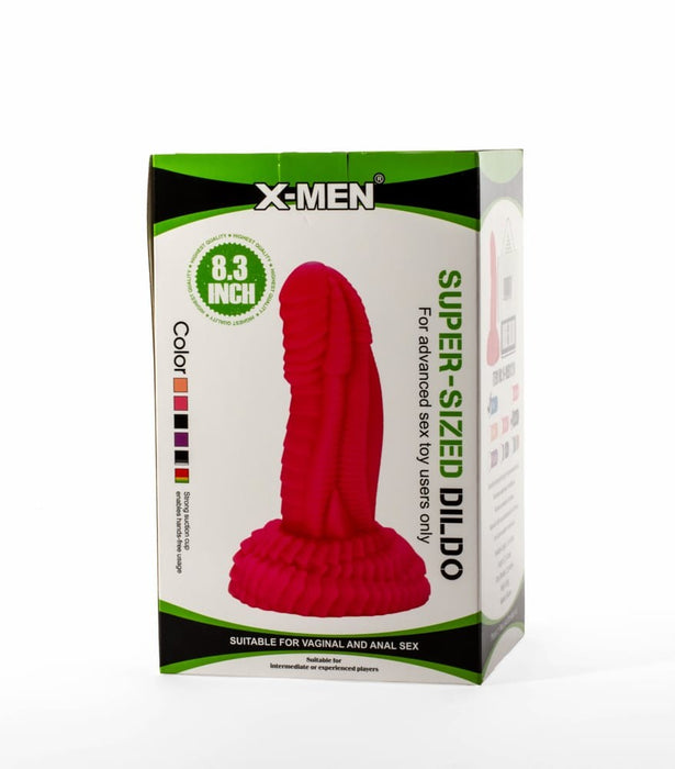 Dildo flexibil, X-Men, 8.3 inch, PVC negru