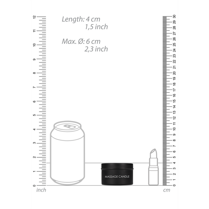 Set lumânări masaj, Ouch! by Shots, 3 arome, negru