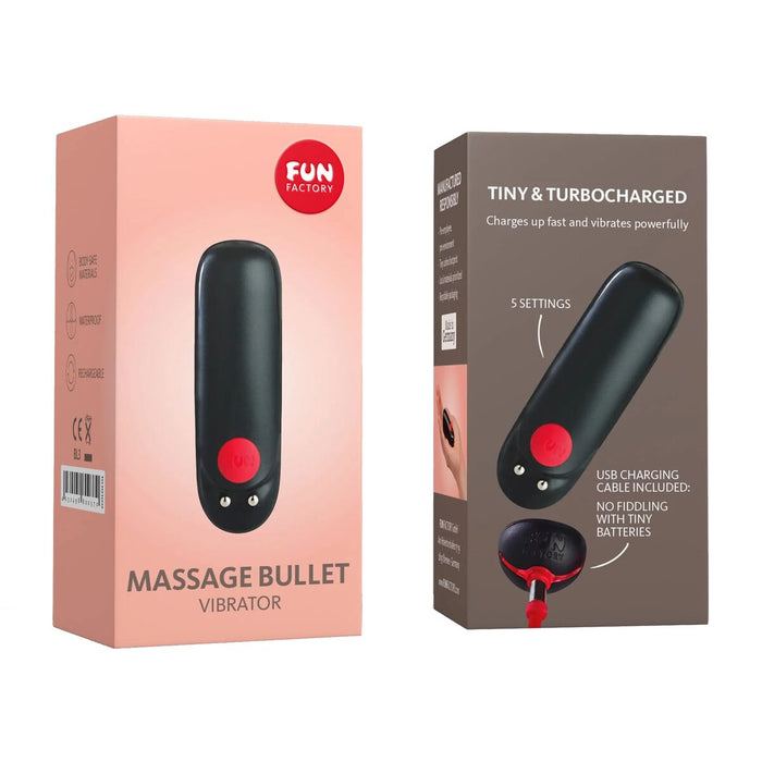 Vibrator Bullet, Fun Factory, negru, ABS