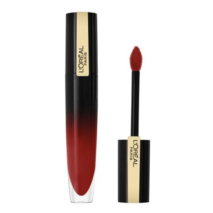 Lip-gloss L'Oreal, Brilliant Signature, roșu intens, 6,40 ml