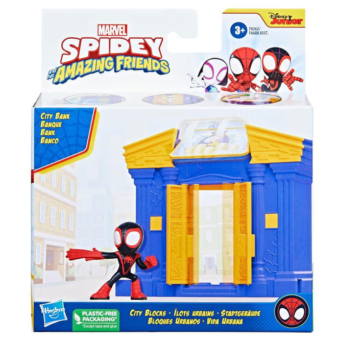 Set de joacă Hasbro Spidey and His Amazing Friends, City Bank, 3+ ani, diverse modele