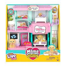 Set de joacă Moose Little Live Pets Mama Surprise, Baby Care Clinic, 3 bebeluși, 4+ ani