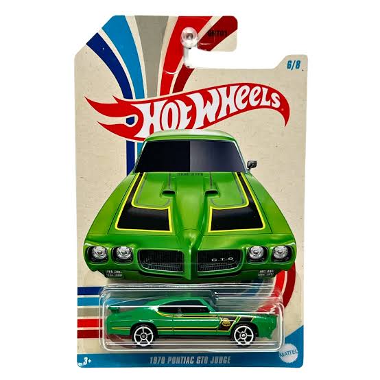 Mașinuță Mattel Hot Wheels, '70 Pontiac GTO Judge, scara 1:64, 3+ ani