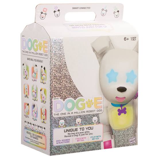 Jucărie interactivă Wow Wee MintID Dog-E, cățel robot, Bluetooth, 6+ ani