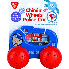 Mașinuță zornăitoare PlayGo Chimin' Wheels Police Car, 12+ luni