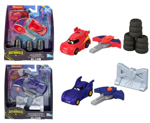 Vehicul Mattel Batwheels Key Car Racer, diverse modele, scara 1:55, 3+ ani
