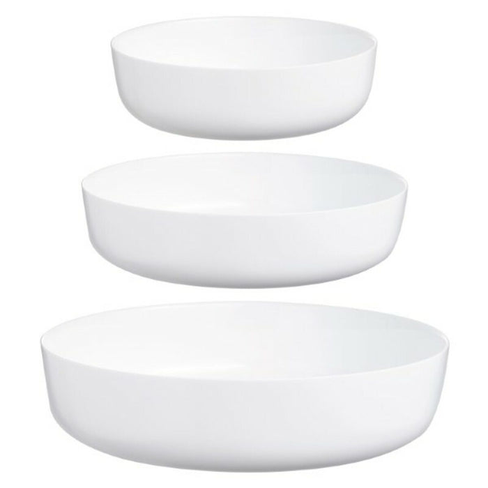 Platou pentru Servire Luminarc Diwali Alb Sticlă (3 pcs)