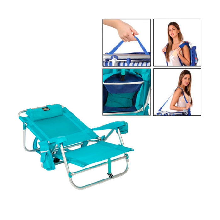Scaunul Pliabil Turquoise