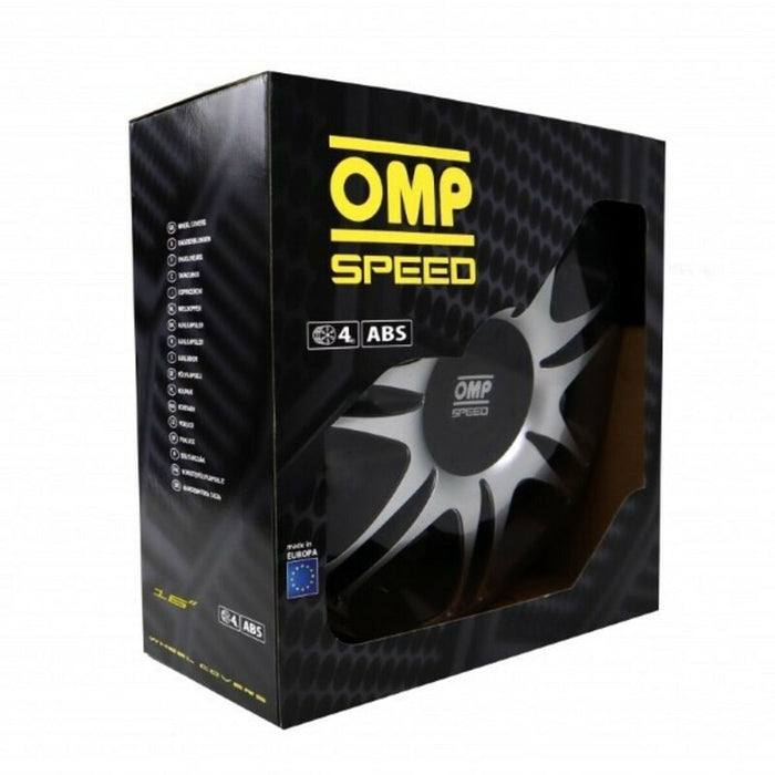 Capac de roată OMP Ghost Speed Negru Argintiu 16" (4 uds)