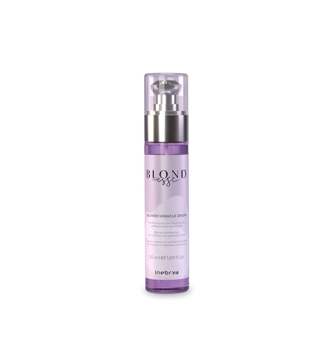 Ser pentru păr Inebrya Blonde Miracle Drops, pentru neutralizarea tonurilor galbene, 50 ml