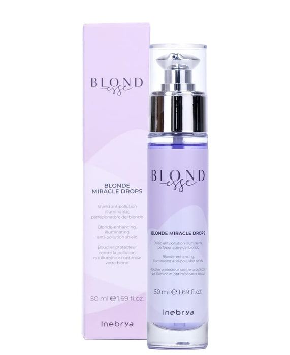 Ser pentru păr Inebrya Blonde Miracle Drops, pentru neutralizarea tonurilor galbene, 50 ml