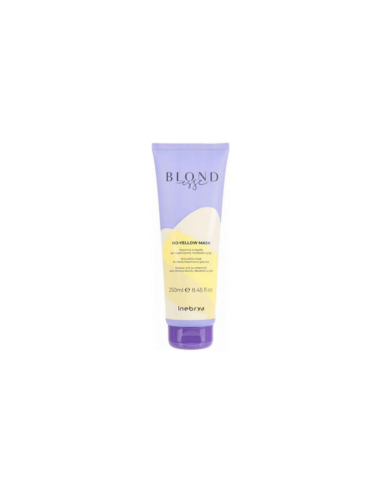 Mască de păr Inebrya Blondesse No-Yellow, pentru neutralizarea tonurilor galbene, 250 ml