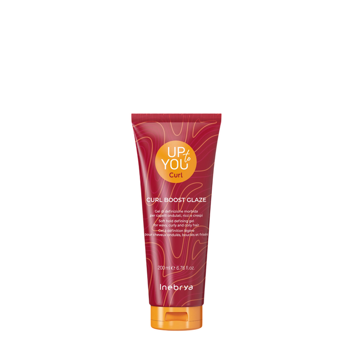 Gel de coafat Inebrya Up To You Curl Boost Glaze, pentru definirea buclelor, fixare flexibilă, 200 ml