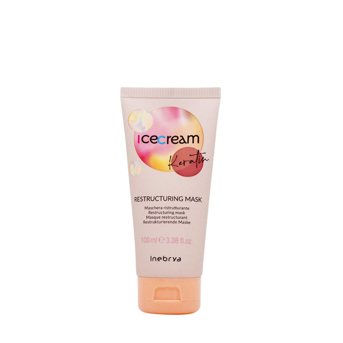 Mască de păr Inebrya Ice Cream Keratin, restructurantă, 100 ml