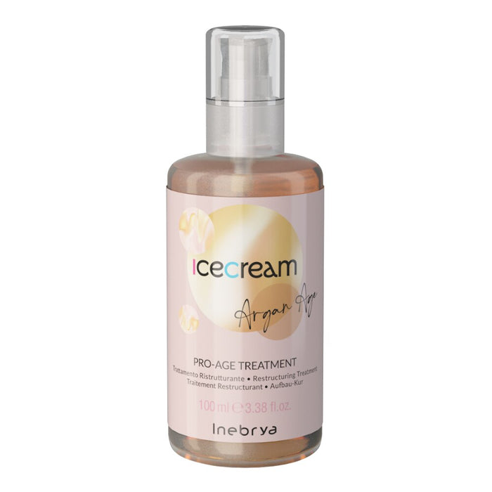 Tratament cu ulei pentru păr Inebrya Ice Cream Pro-Age Argan Age, restructurant, cu ulei de argan, 100 ml