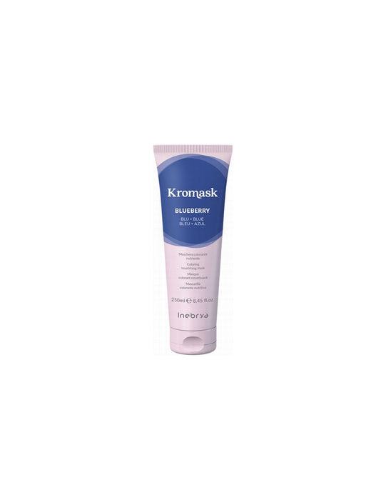 Mască de colorare a părului Inebrya Kromask, hrănitoare, nuanța Blueberry, 250 ml