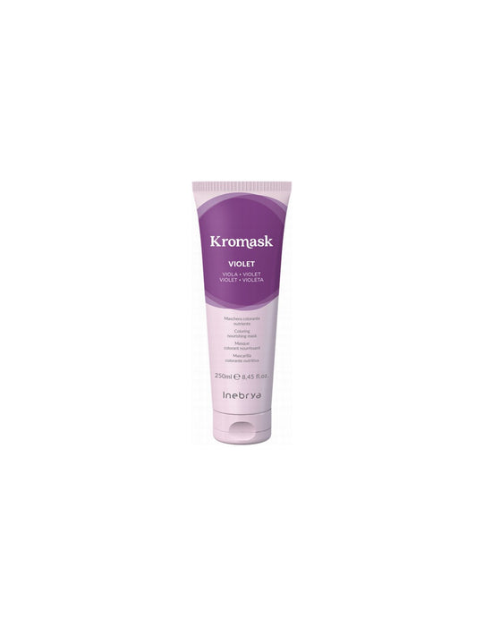 Mască de colorare a părului Inebrya Kromask, hrănitoare, nuanța Violet, 250 ml