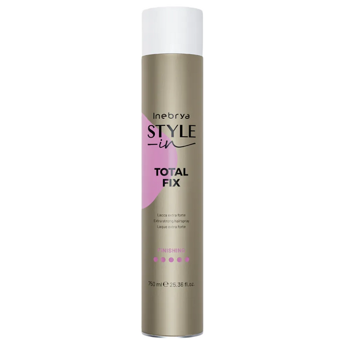 Fixativ Inebrya Style-In Total Fix, fixare extra puternică, 750 ml