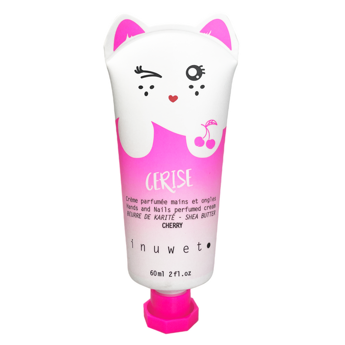 Cremă pentru mâini Inuwet Cherry, vegană, hidratantă și nutritivă, fructată, 60 ml