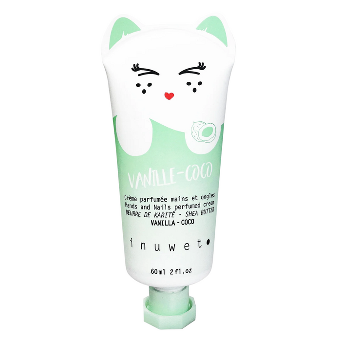 Cremă de mâini și unghii Inuwet Vanilla-Coco, vegană, hidratantă și hrănitoare, cu vanilie, 60 ml