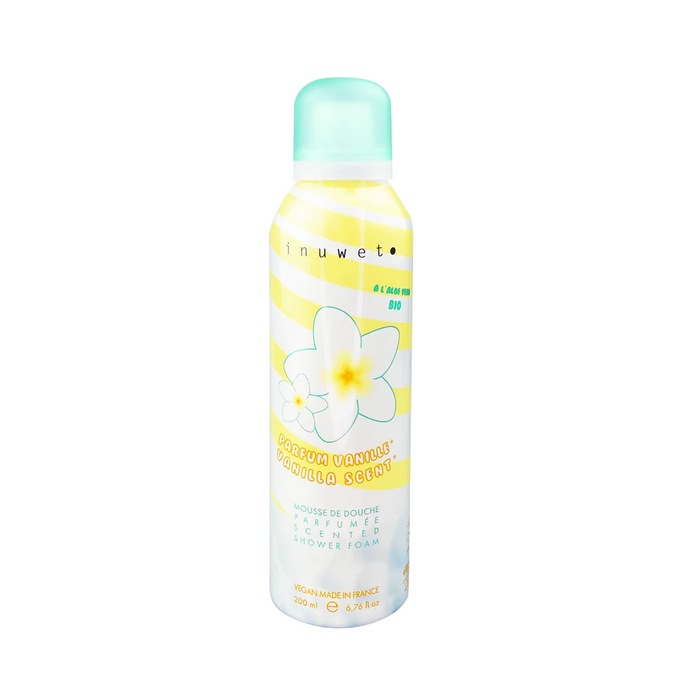 Spumă de duș Inuwet Vanille, curățare și catifelare, vegană, cruelty-free, 200 ml
