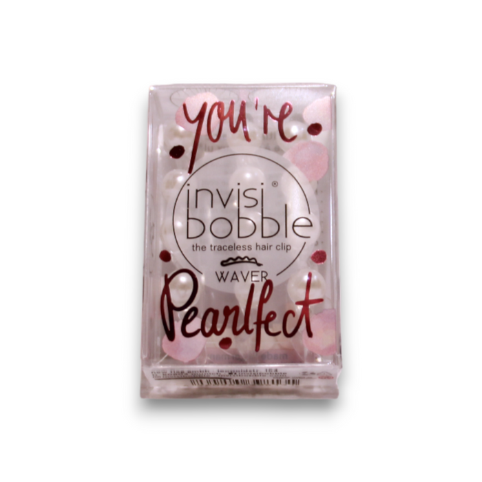 Set de cleme de păr InvisiBobble Waver You're Pearlfect, Cristal clar, 3 buc