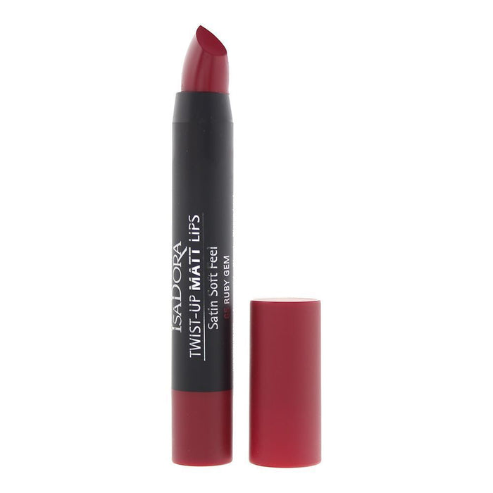 Ruj mat IsaDora Twist-Up Matt Lips, nuanța 65 Ruby Gem, 3,3 g
