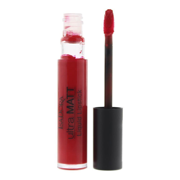 Ruj lichid IsaDora Ultra Matt, nuanța 20 Romantism roșu, efect mat, 7 ml