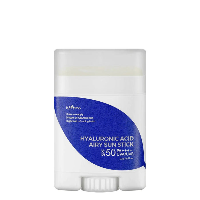 Stick de protecție solară Isntree Hyaluronic Acid Airy Sun, hidratant, pentru față, SPF 50+, 22 g