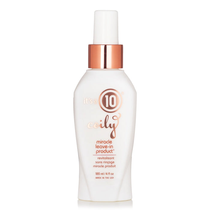 Balsam de păr fără clătire It's a 10 Coily Miracle, revitalizant, 120 ml