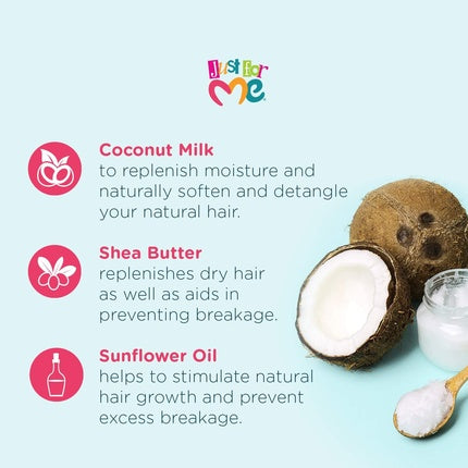 Condiționar pentru păr natural Just For Me, Silkening Conditioner for Kids Natural Hair Milk, 399ml